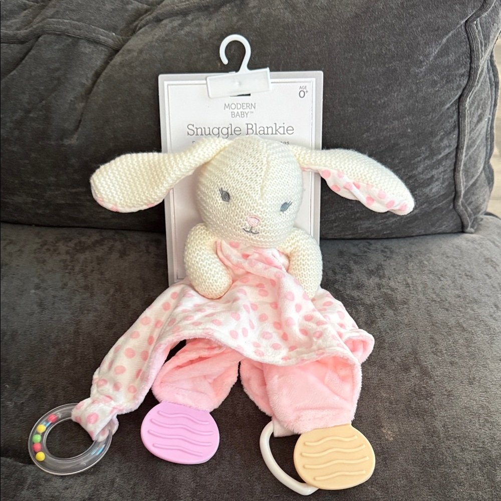 Snuggle Blankie - Pink and Cream